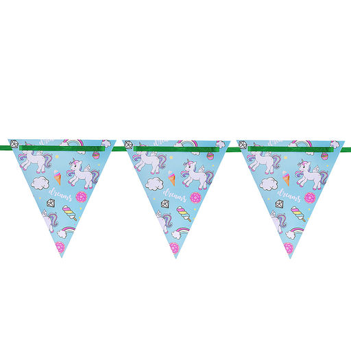 Флажки-растяжка "Сладость единорога"