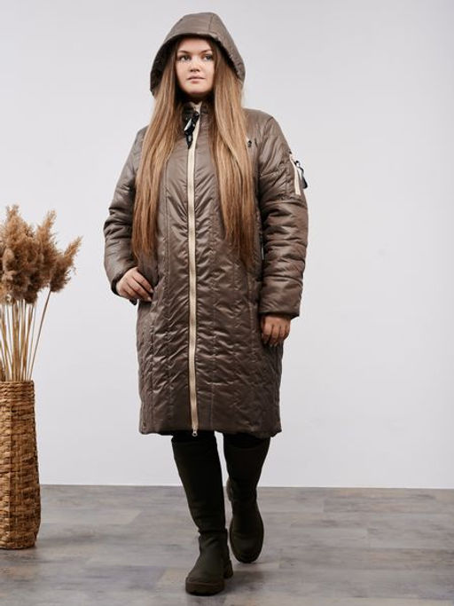 Пальто демисезонное Аврора кофе - Yollochka фото 6