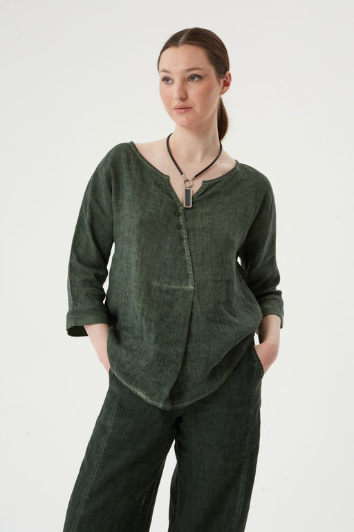 Блуза ЛЕН ПК - Жан и параскева фото 3