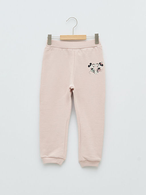 Beli Lastikli Minnie Mouse Bask?l? Pamuklu K?z Bebek E?ofman Alt