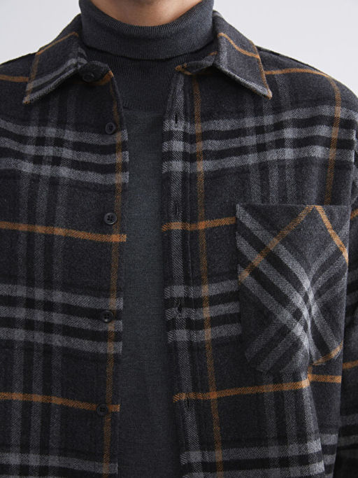 Regular Fit Uzun Kollu Ekose Erkek Oduncu G?mlek