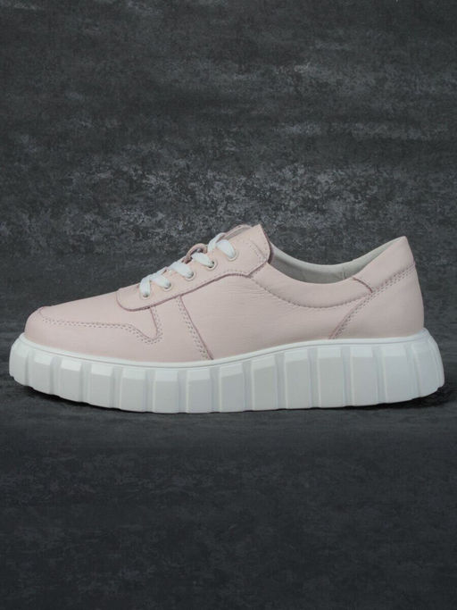 05-PDA96-2 LT. PINK Кроссовки женские (натуральная кожа)