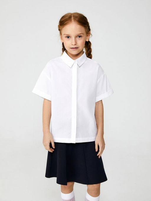 20240270104, Блузка детская для девочек Bitty белый