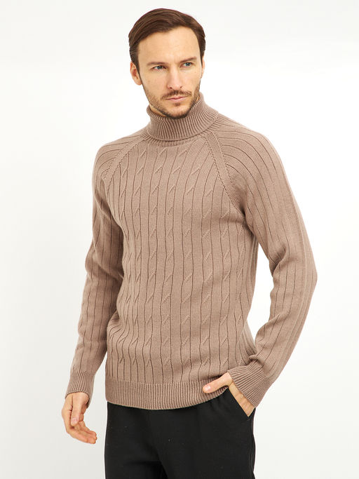 водолазка мужская с рукавом реглан и с косами - Glenfield фото 3