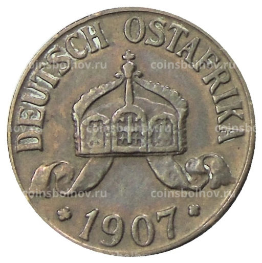 1 геллер 1907 года J Германская Восточная Африка