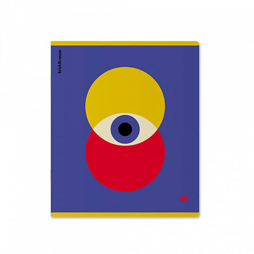 Цена за 5 шт. Тетрадь общая ученическая ErichKrause Bauhaus, 96 листов, клетка, матовая ламинация+выборочный лак_MIX-PACK  фото 4