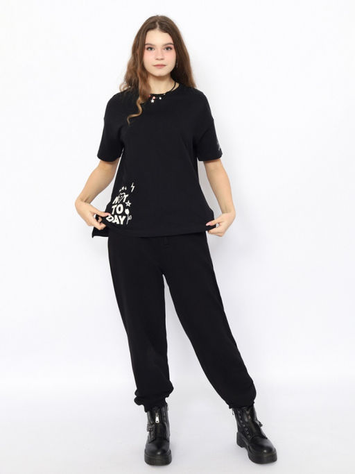 CRB wear / CWSW 60330-22 Футболка женская,черный/Ex.Cherubino  фото 3