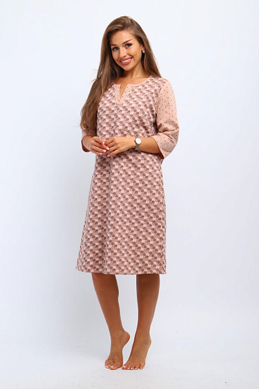 Сорочка теплая, футер с начесом (01060) - Плиона фото 27