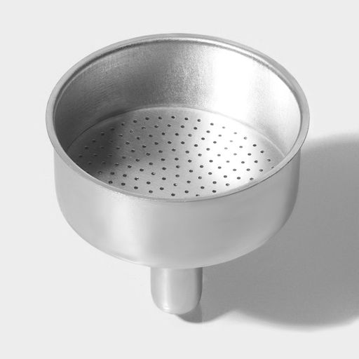 Цена за 2 шт. Фильтр-воронка для гейзерной кофеварки, d=6 см, на 3 чашки, алюминий