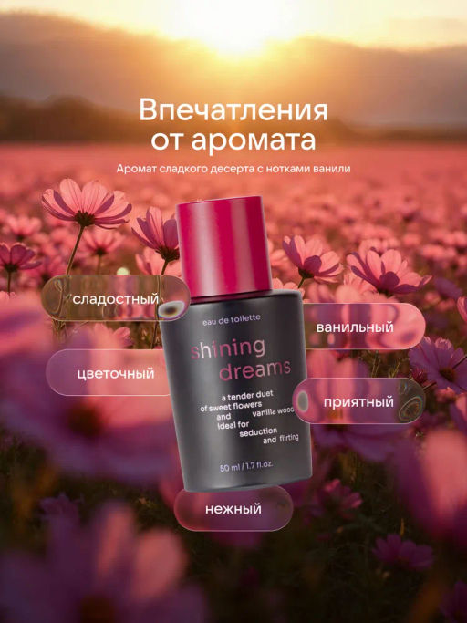 Dilis Туалетная вода для женщин Shining Dreams 50 мл