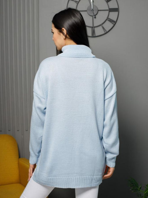 Водолазка удлиненная w-02-037 с шерстью 20% - Esenia фото 11