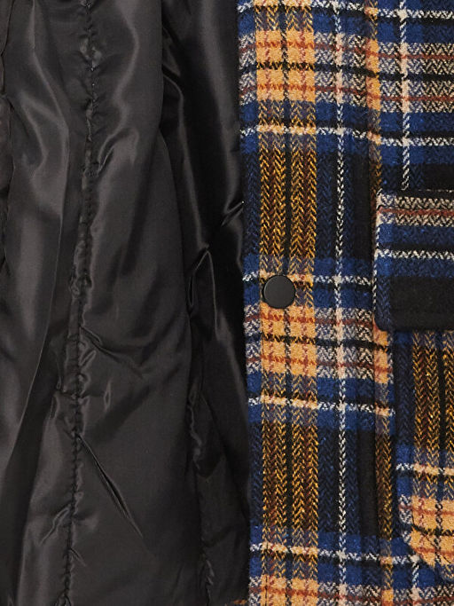 Kap??onlu Ekose Erkek ?ocuk Ka?e Kaban - Waikiki фото 3