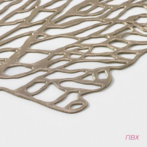 Набор салфеток сервировочных на стол Доляна Кораллы, 4839 см, 4 шт, цвет золотой  фото 12