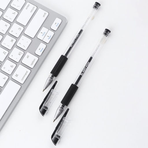 Набор ручек 2 шт гелевая, черная паста 0,7 мм для ЕГЭ ArtFox  фото 5