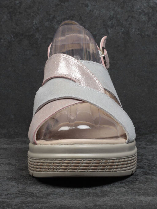 08-EDT60651-20B100M WHITE/GREY Босоножки (натуральная кожа) - Фабричный китай фото 9