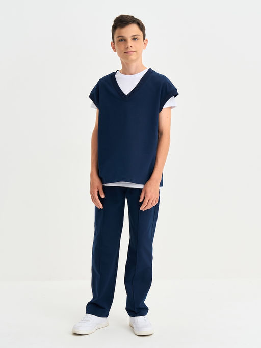 Темно-синий жилет