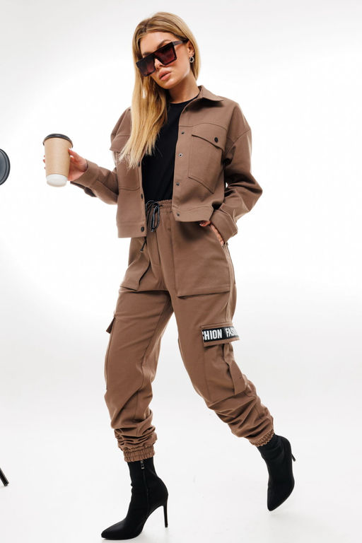 Жакет AmberA 1035-1 кофе фото 2