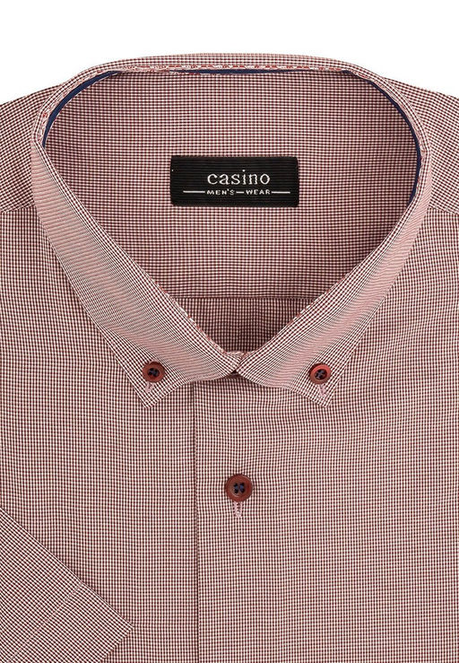 Сорочка мужская короткий рукав CASINO c614/057/7256/Z/b/1p