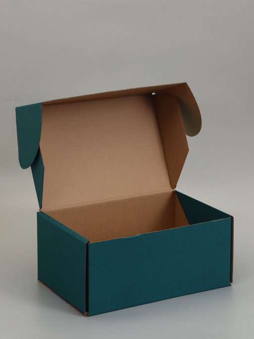 Коробка самосборная "Почтовая", изумрудная, 40 х 27 х 18 см,