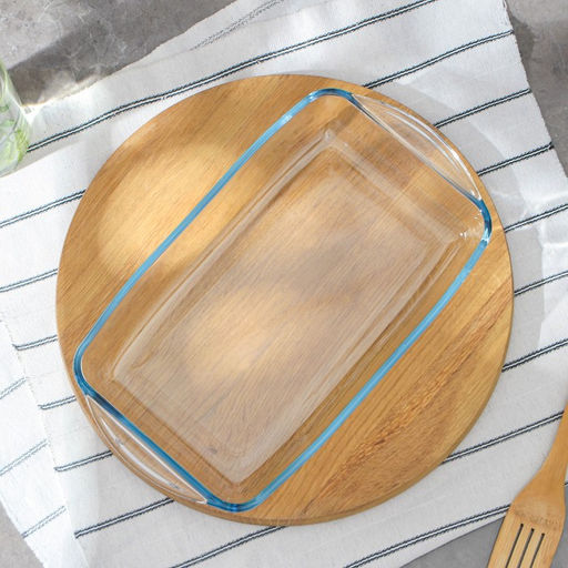 Форма для запекания Paşabahçe Borcam, 2 л, с крышкой, жаропрочное стекло, прозрачная