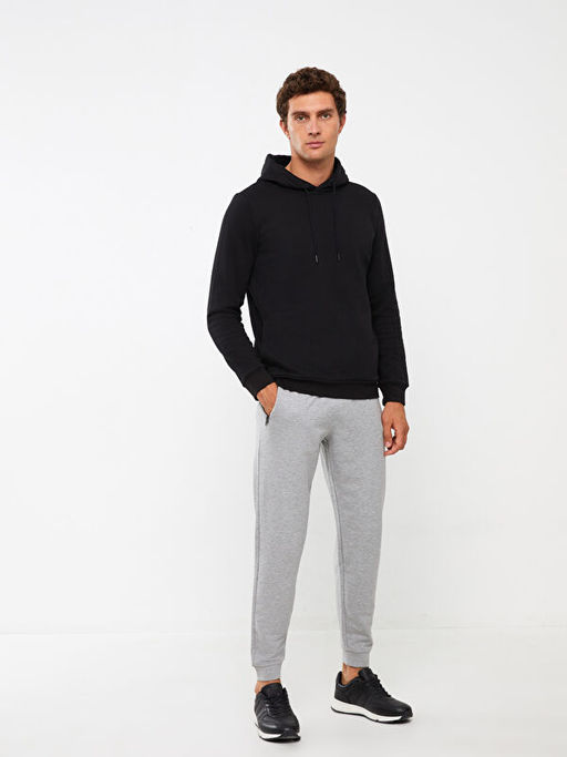 Uzun Kollu Erkek Kal?n Hoodie