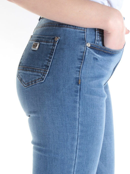 AN-9170 BLUE Джинсы зауженные женские AN&MA - Фабричный китай фото 5