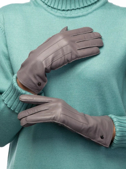 Перчатки женские ш+каш. OS01225 grey - Eleganzza фото 4