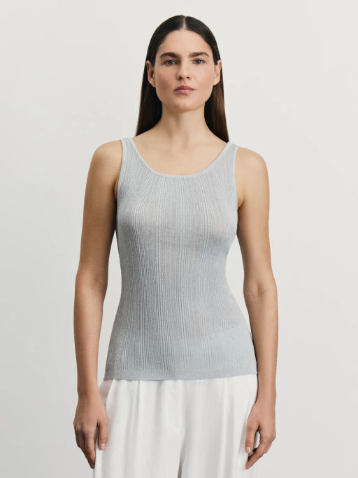 Майка из вискозы с люрексом / Zarina  фото 3