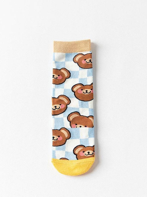 Носки iLikeGift Funny drawings, blue, мужские/женские евро размер 35-41