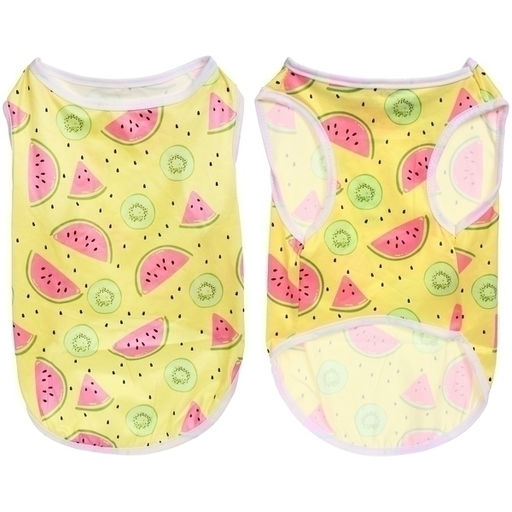 Цена за 2 шт. Майка для собак и кошек мелких и средних пород "БРО на стиле", арбузики, размер ХL (длина спинки 36см, объем груди 43см, от 9 до 12кг)
