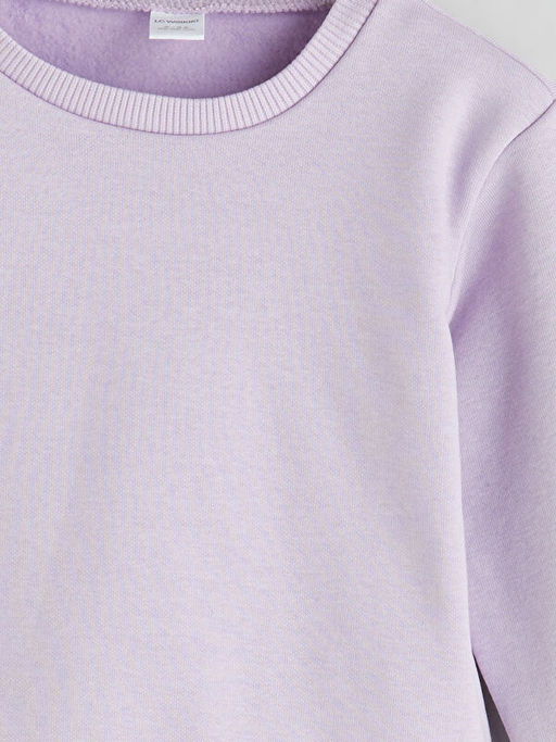 Bisiklet Yaka K?z ?ocuk Sweatshirt