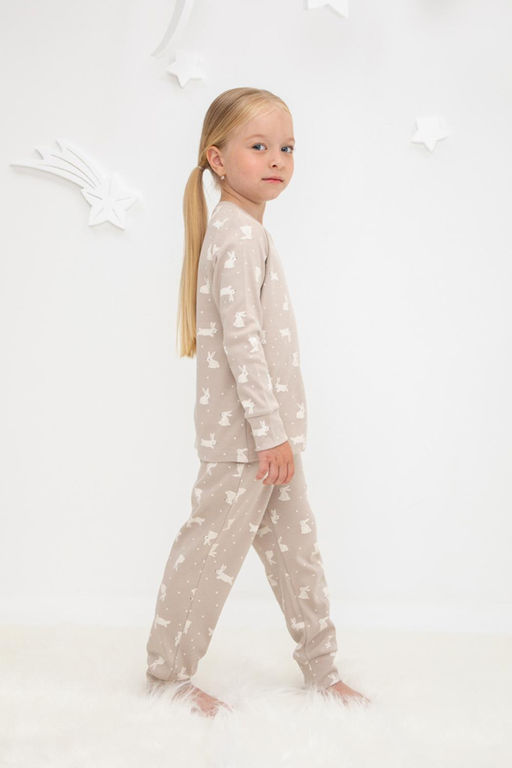Crockid _ К 1552/зайки на бежевом пижама дет  фото 4