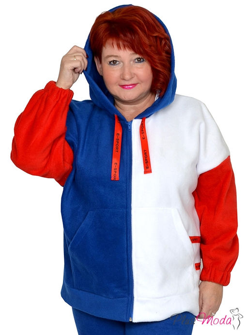 Толстовка Модель №1437 размеры 44-84 - Plusmoda фото 5