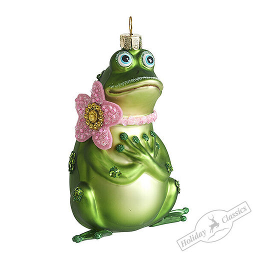 Лягушка "Романтик стиль" (стекло) 6,5х5х10 см
