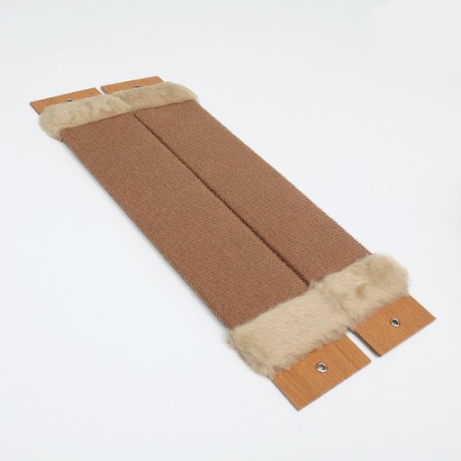 Когтеточка Пижон ковролиновая угловая, малая, 50 x 18 х 1,5 см, бежевая  фото 2