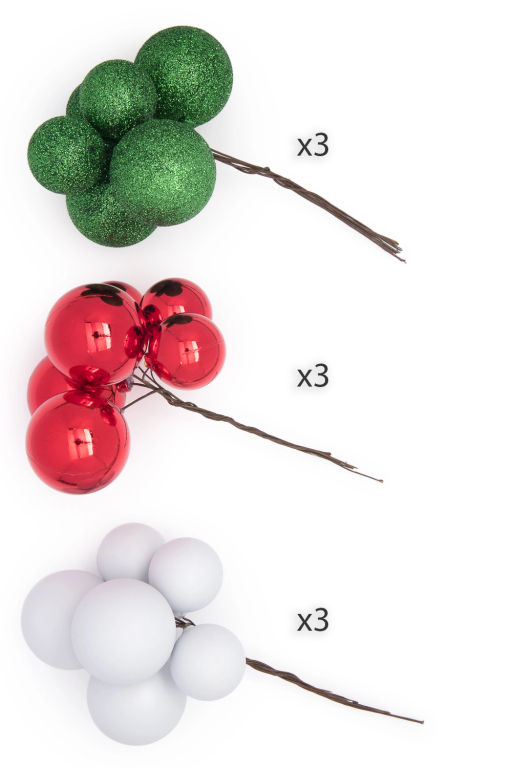 Набор шаров на проволоке (54шт) SF-8007, микс №5 - Больше подарков фото 5