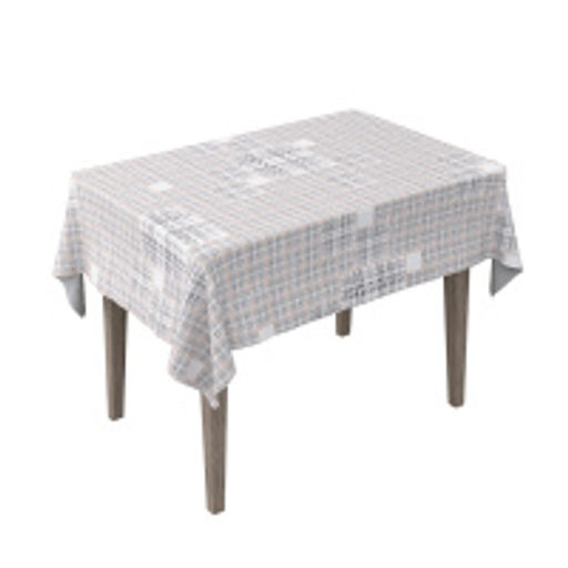 VAL LG-TC-1411P Скатерть-клеенка ПВХ, полиэстер, 140*110 см, LONDON GREY, шт