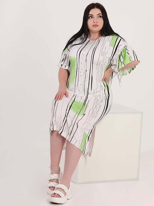 Платье летнее длинное из хлопка - Almond фото 2