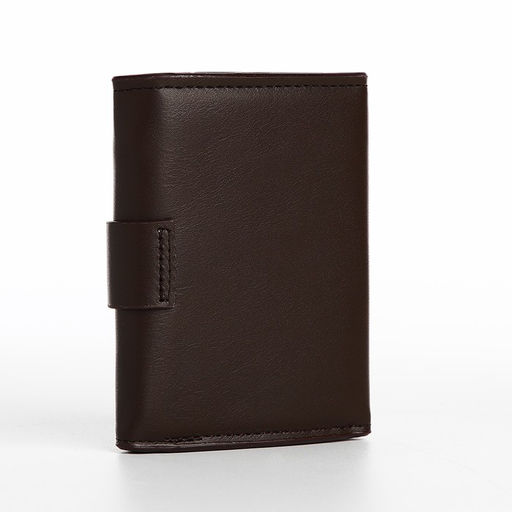 Портмоне мужское на магните, отдел для купюр, для карт, для монет, коричневое