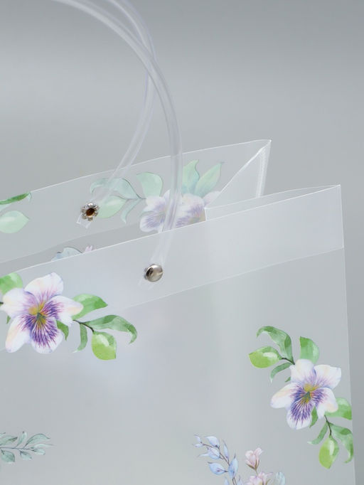 Пакет подарочный прозрачный , "Счастье" 30 х 26 х 12