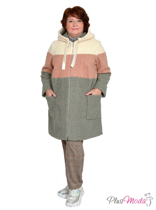 Куртка-пальто Модель №766 размеры 44-84 - Plusmoda фото 5