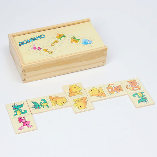 Домино Зверята 10,5 18,5 5 см