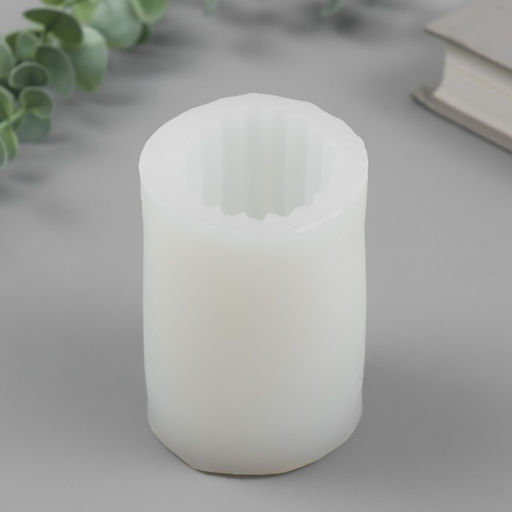 Молд силикононовый «Столбик. Полоски вертикальные» 4,8 х 4,8 х 7,5 см