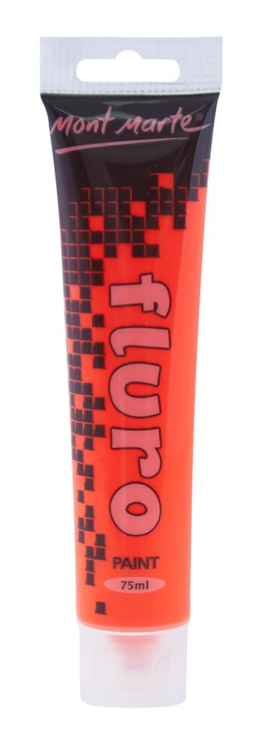 Краска акриловая флуоресцентная Оранжевый 75 мл / PMFL0004 /уп 96/Orange