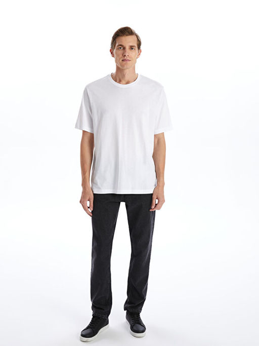 Bisiklet Yaka Penye Erkek Ti??rt