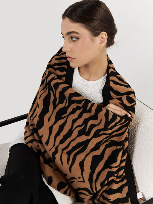 в составе ШЕРСТЬ и КАШЕМИР Большой, мягкий, теплый двусторонний палантин - Tantino фото 6