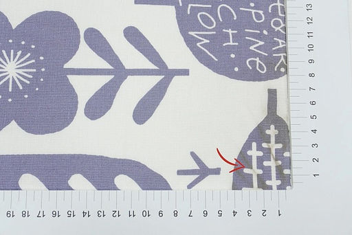 Поплин Скандинавская олива цв.серо-синий на белом, (комп), ш.2.2м, хлопок-100%, 110гр/м.кв - Купава фото 2