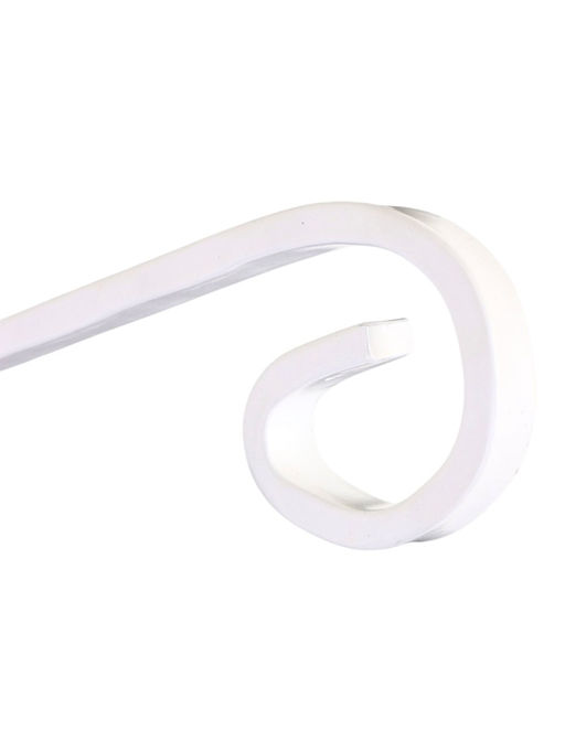 Кронштейн для кашпо с цветами, длина 27 см, металлический, белый