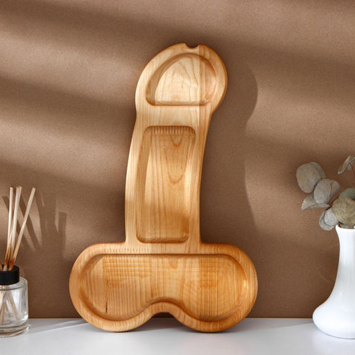 Блюдо для подачи Adelica (XXL), в подарочной коробке, дерево береза, 38×24.5×1.7 см