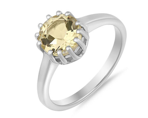 Кольцо, лимонный топаз, Бранль
